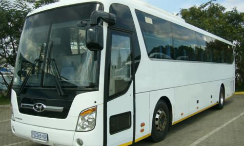 39 Seater Touring Coach parking in Depot