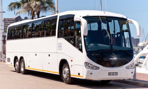 Large 70 Seater Coach Parking at Durban Harbour