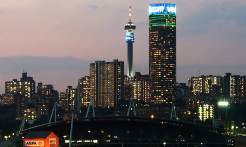 Johannesburg Inner City in the evening