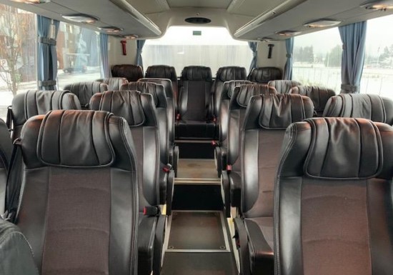 Black Luxury Coach Interior