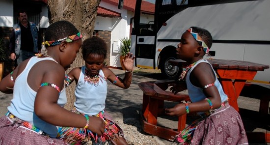 Ethnic Children Dancing in Soweto