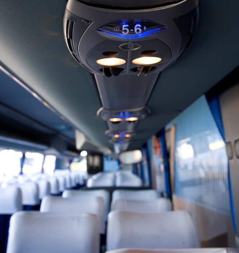 52 Seater South Africa Luxurious Blue Seats